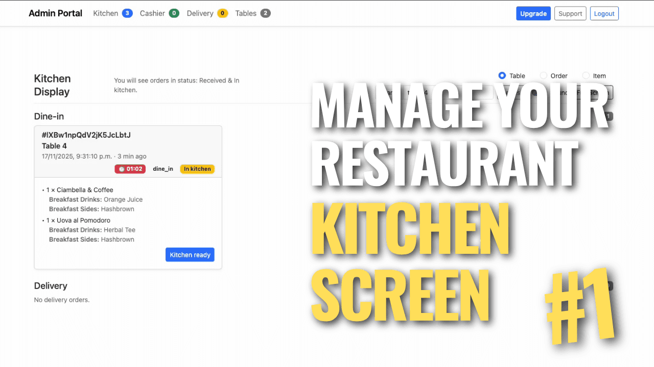 Tutorial: Kitchen Screen